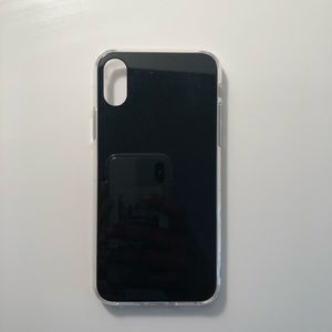 black iphone x mirror like case!